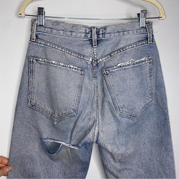 Agolde Riley Hi Rise Straight Crop Jeans - Picture 8 of 11